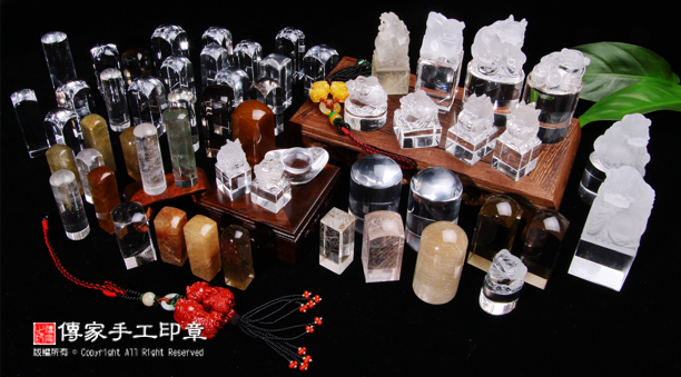 天然水晶鈕獸印章手工雕刻「雕件從大到小，都能製作」-圖片