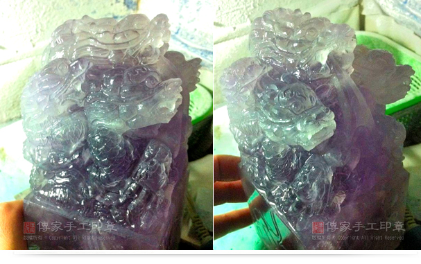 雕刻的過程當中,要不斷的去檢視細節是否到位。上圖可以看出龍的神韻好看,大器圖 雕刻的過程當中,要不斷的去檢視細節是否到位。上圖可以看出龍的神韻好看,大器。