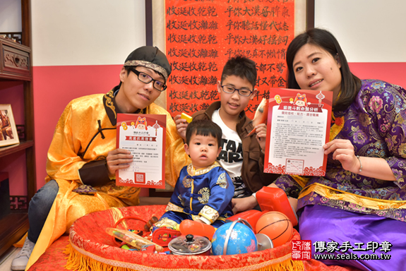 台中市北區張寶寶古禮抓周祝福活動。照片11