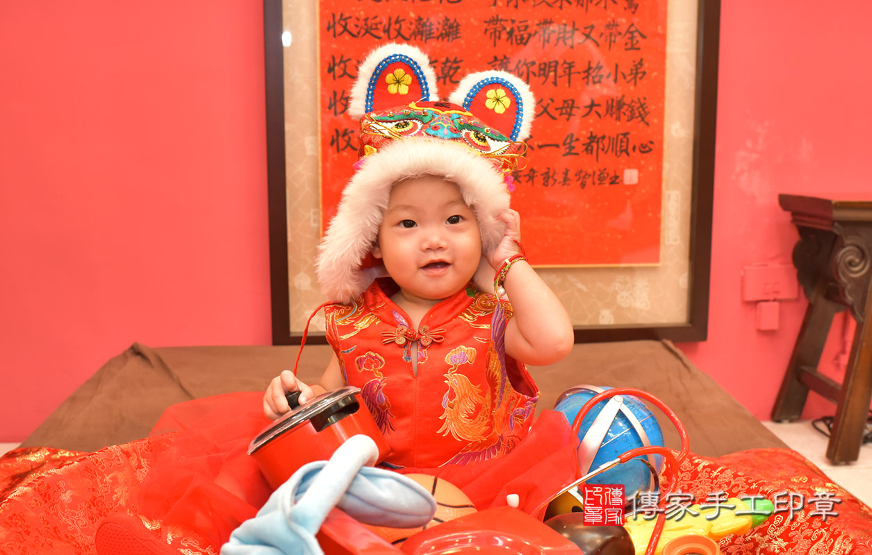 台中市北區周寶寶古禮抓周祝福活動。照片1