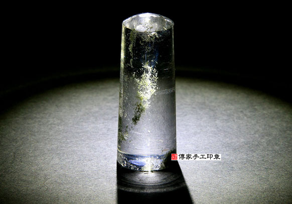 頂級巴西綠幽靈水晶：開運印章、臍帶印章 圖片2