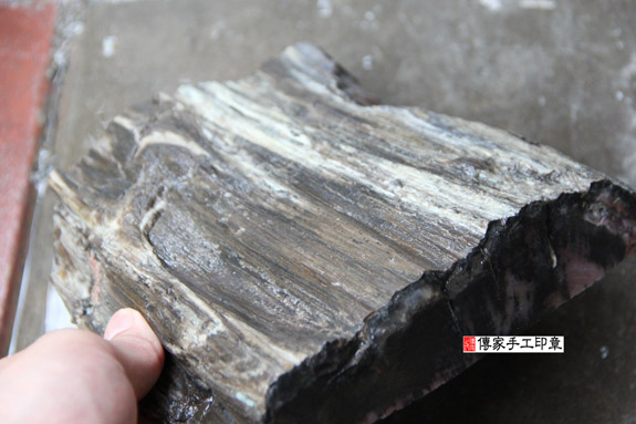 木化石的原礦照片8