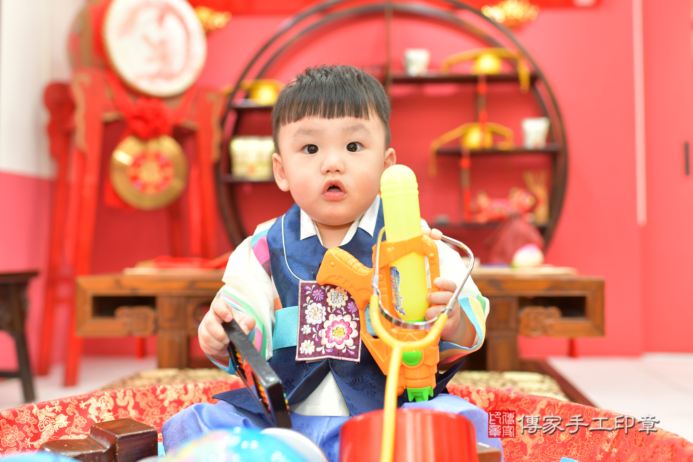 台中市北區小沐寶寶抓周推薦:傳家台中店抓 .....照:1