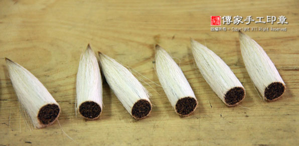 實際製作成為完整毛筆的樣子圖-2