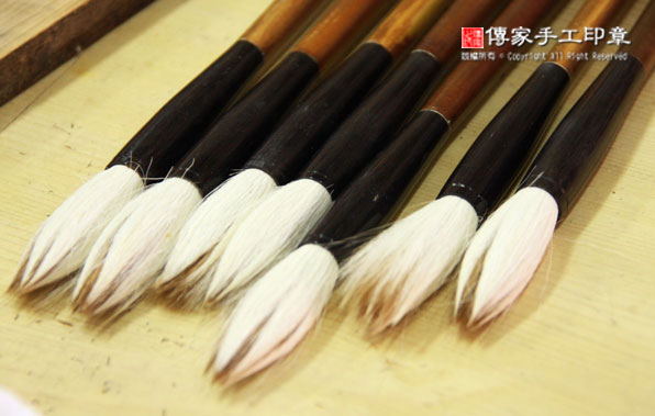 實際做成毛筆的成品圖