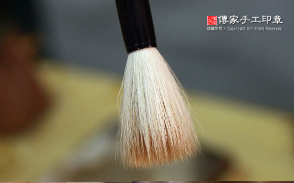 實際做成毛筆的成品圖