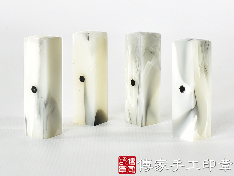 透明壓克力印章-雲影系列 (5分方章-1.5公分，高度6公分)