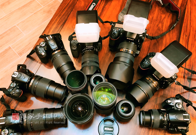 使用各種專業設備Nikon頂級全片幅單眼數位相機拍攝