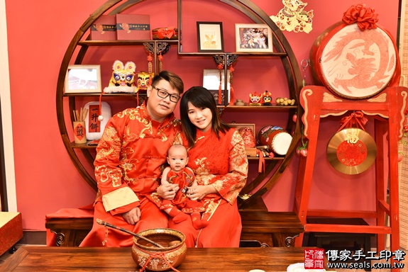 新北市永和區陳寶寶古禮收涎祝福活動：收涎合照5