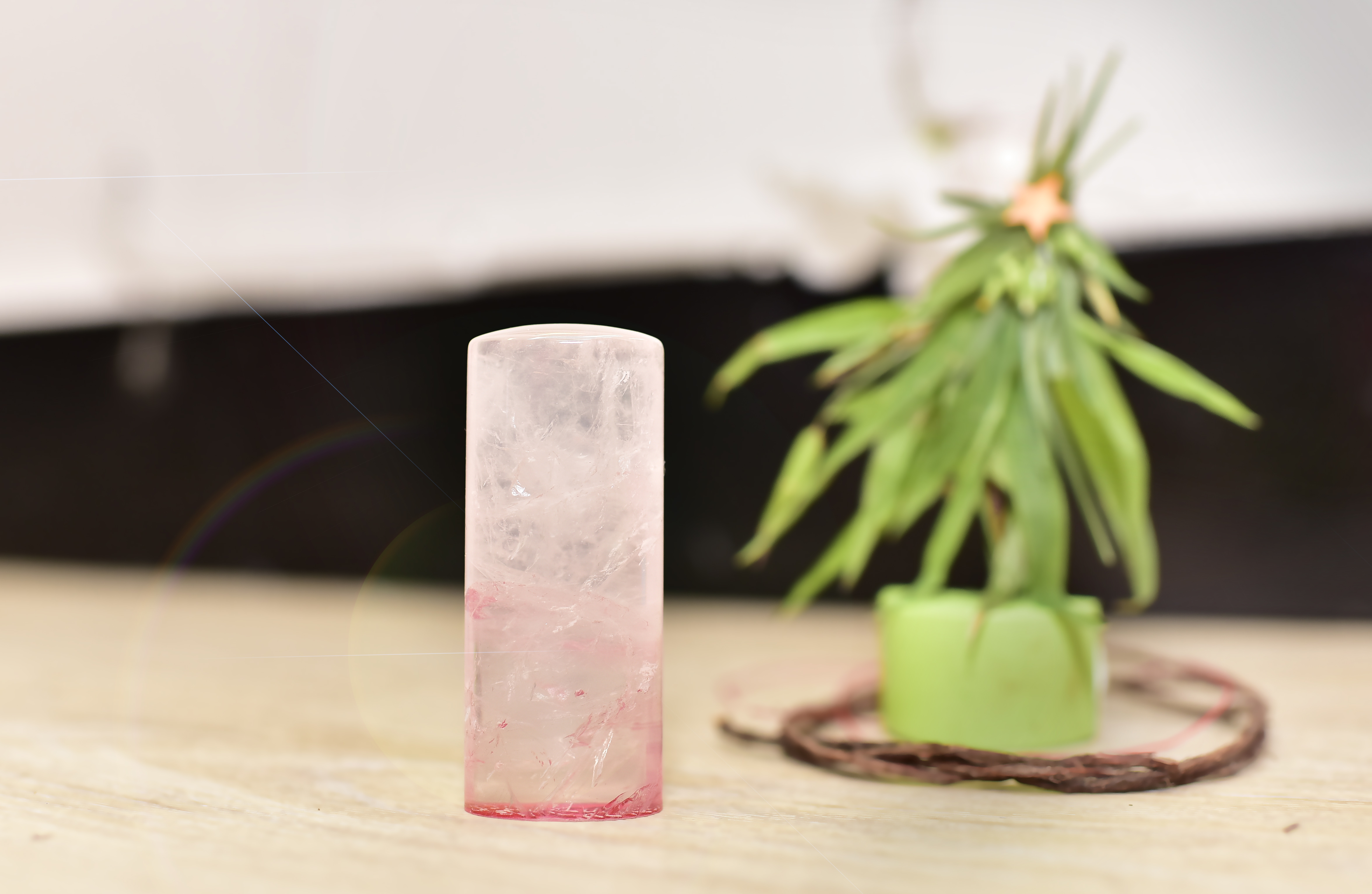 全手工噴砂印章：冰種粉晶開運印章實際成品、印章作品分享、冰種粉晶印章材質介紹。傳家印章台北店。照片9