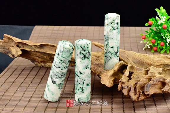 傳家手工印章實際成品：中國青海玉：開運印章大合照