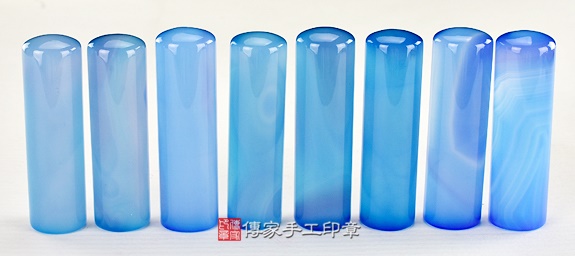 巴西藍瑪瑙：開運印章、臍帶印章15