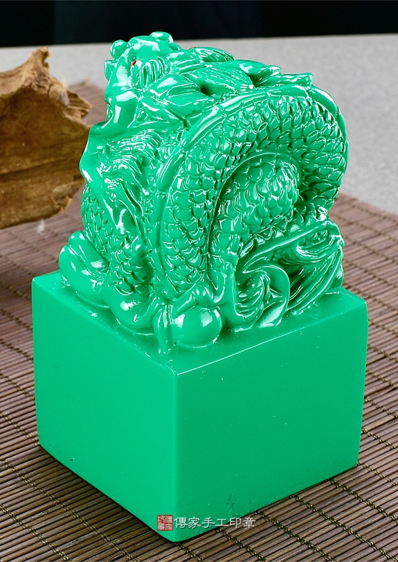 烤漆黑檀精雕青龍廟章:廟章、神明印章、大印章 圖片4 烤漆黑檀精雕青龍廟章:廟章、神明印章、大印章 圖片4