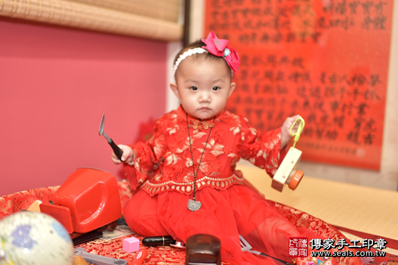 永和區廖寶寶古禮抓周：周歲抓周活動和儀式，一切圓滿。照片9