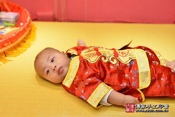 新北市永和區李寶寶古禮收涎祝福活動。四個月收涎活動和儀式，一切圓滿。照片2