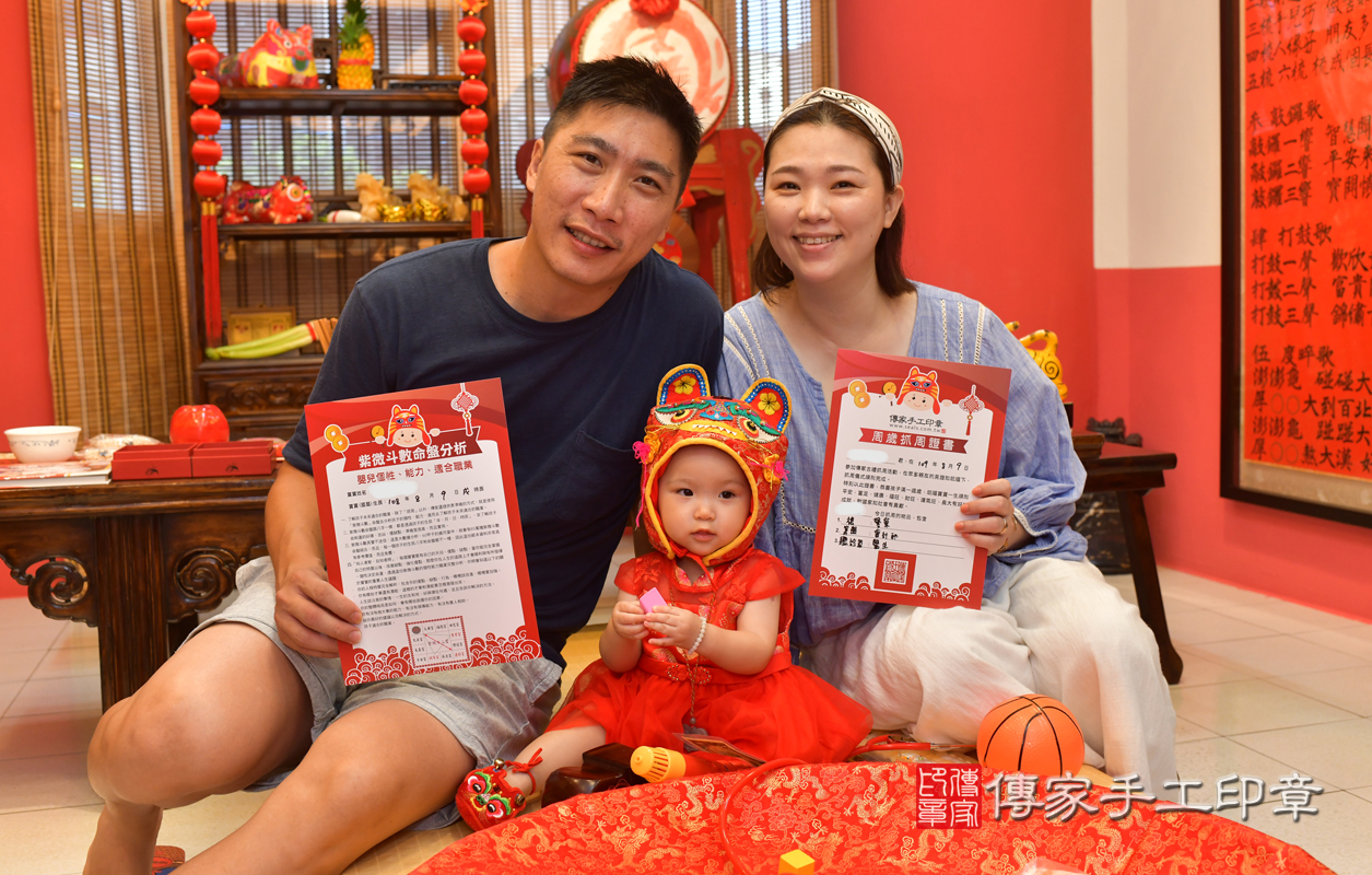 高雄市鳳山區王寶寶古禮抓周祝福活動。照片2