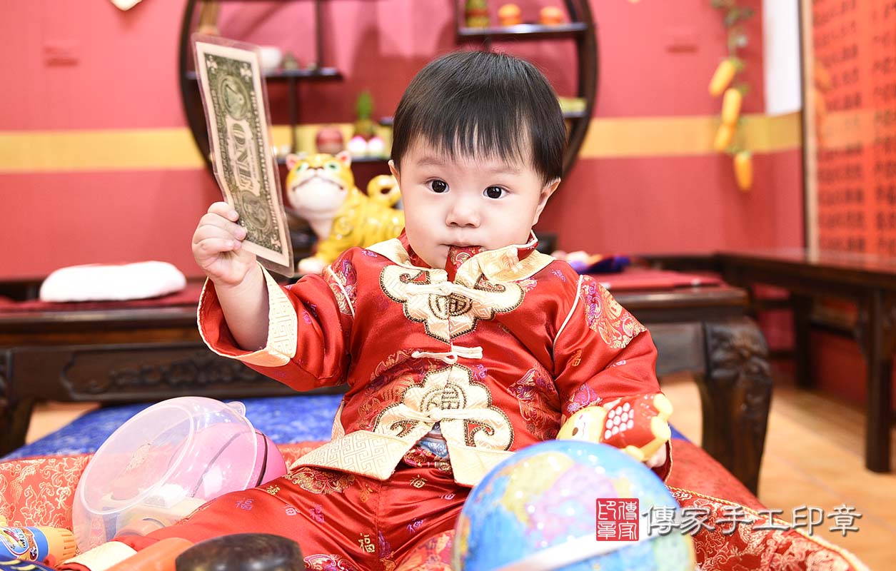 桃園市八德區陳寶寶古禮抓周祝福活動:寶寶照。 桃園店抓周。照片5