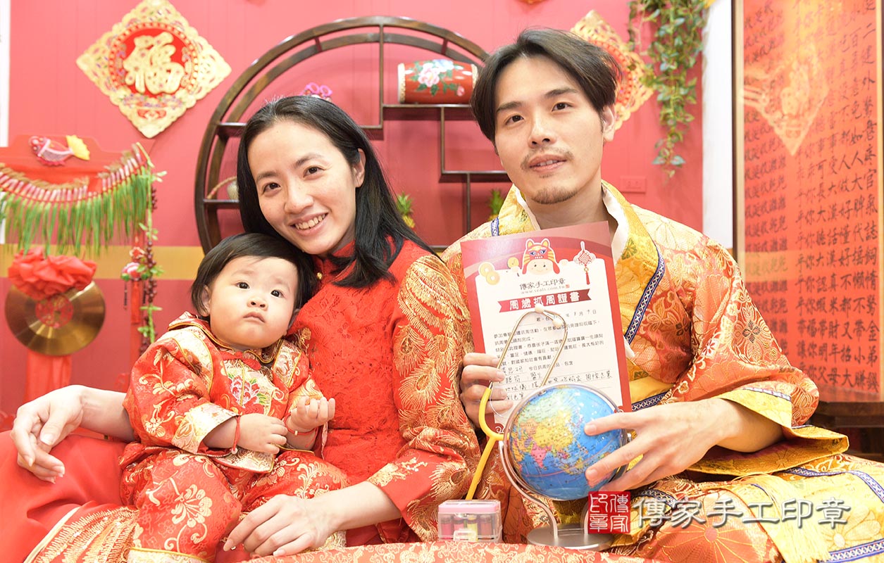 桃園市八德區黃寶寶古禮抓周祝福活動: 抓周典故。桃園店抓周。照片6