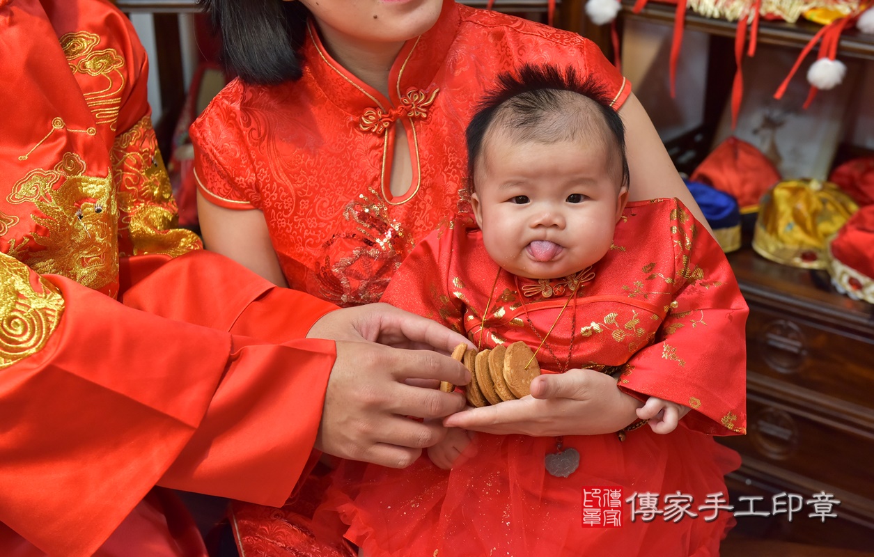 新竹市香山區江寶寶古禮收涎祝福活動。2020.01.13 照片2