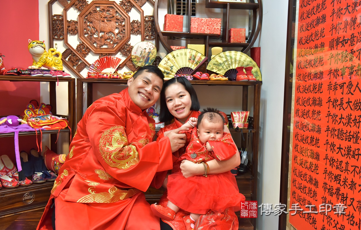 新竹市香山區江寶寶古禮收涎祝福活動。2020.01.13 照片11