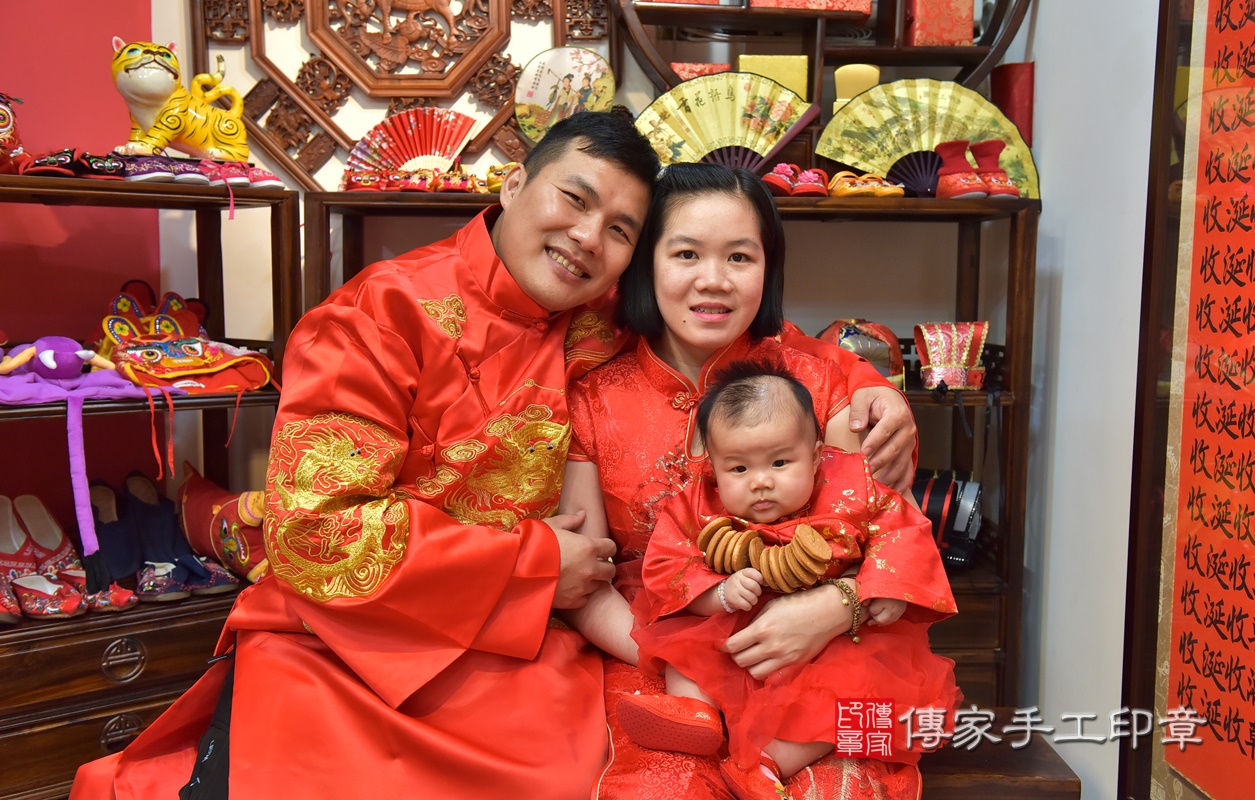 新竹市香山區江寶寶古禮收涎祝福活動。2020.01.13 照片1