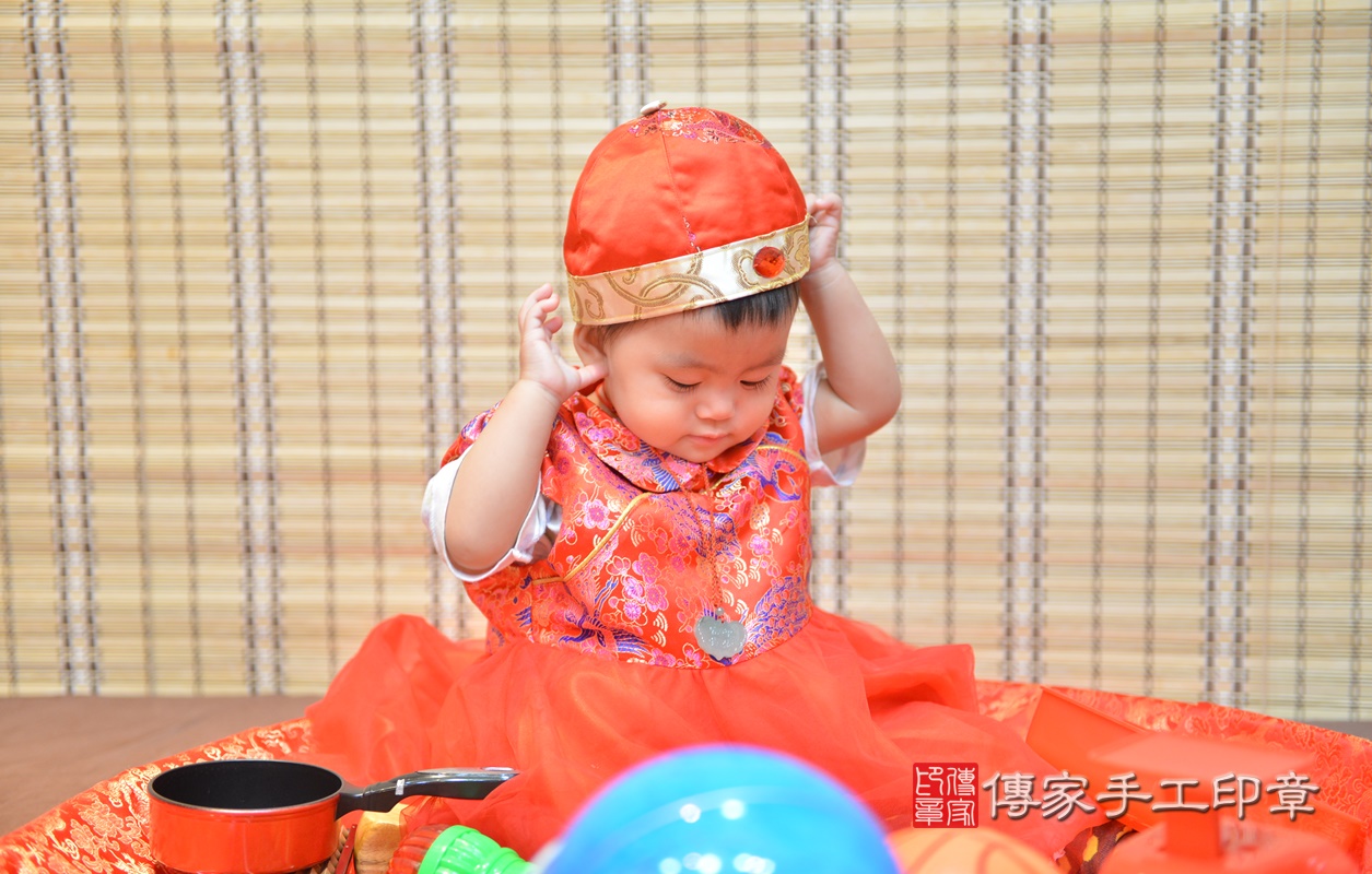 新竹市香山區翁寶寶古禮抓周祝福活動。2020.01.11 照片53