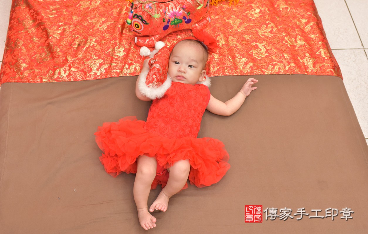台中市北區高寶寶古禮收涎祝福活動。四個月收涎活動和儀式，一切圓滿。照片2