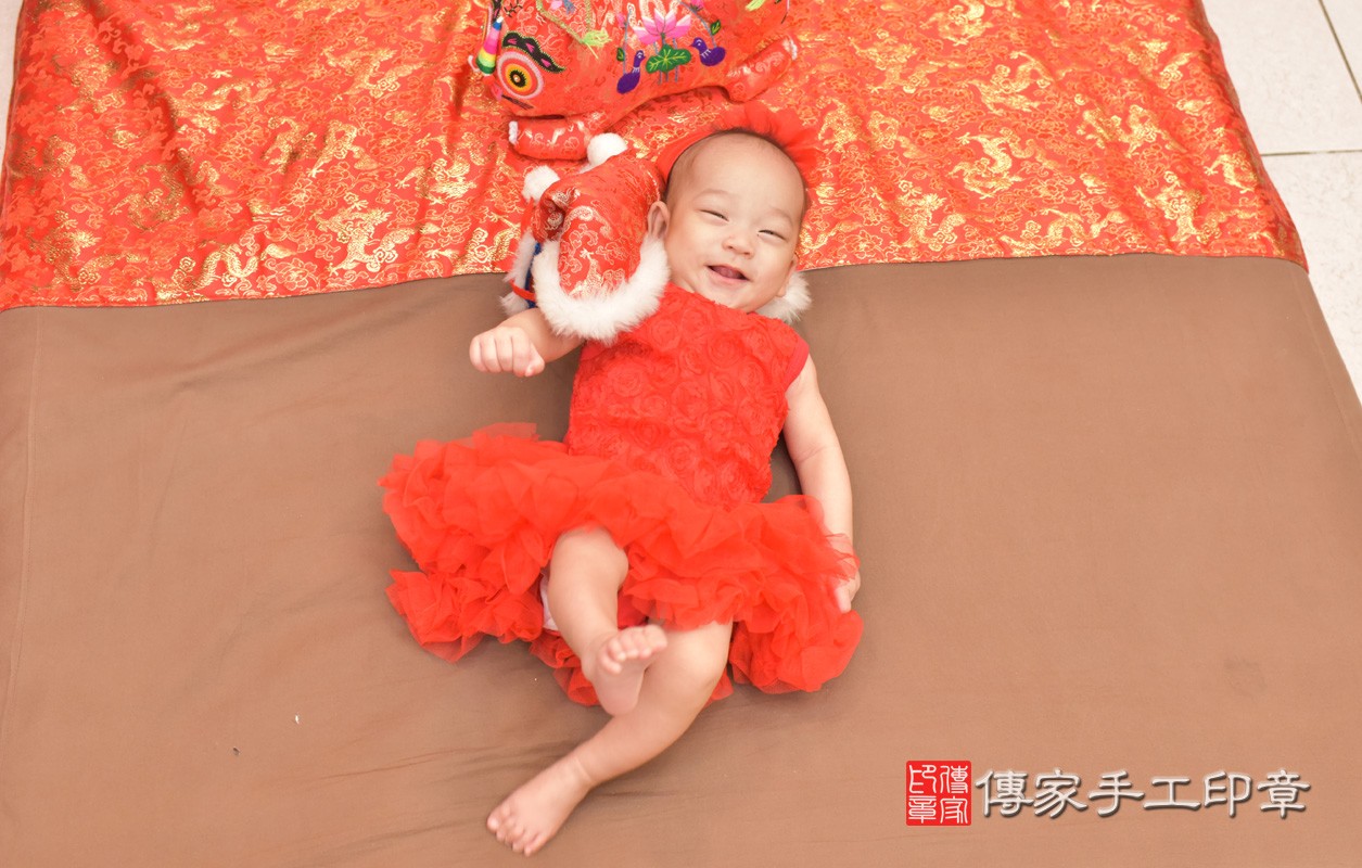 台中市北區高寶寶古禮收涎祝福活動。四個月收涎活動和儀式，一切圓滿。照片3