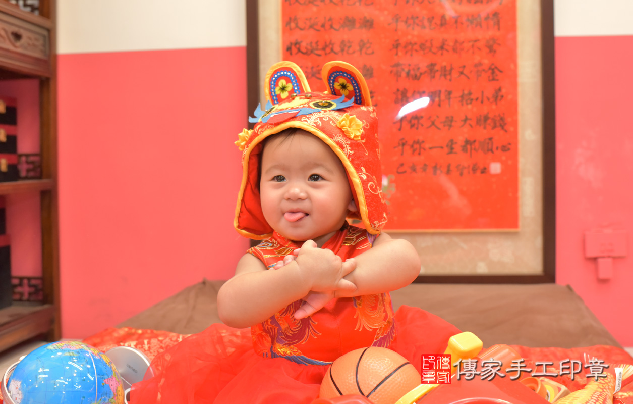 台中市北區林寶寶古禮抓周祝福活動。照片1