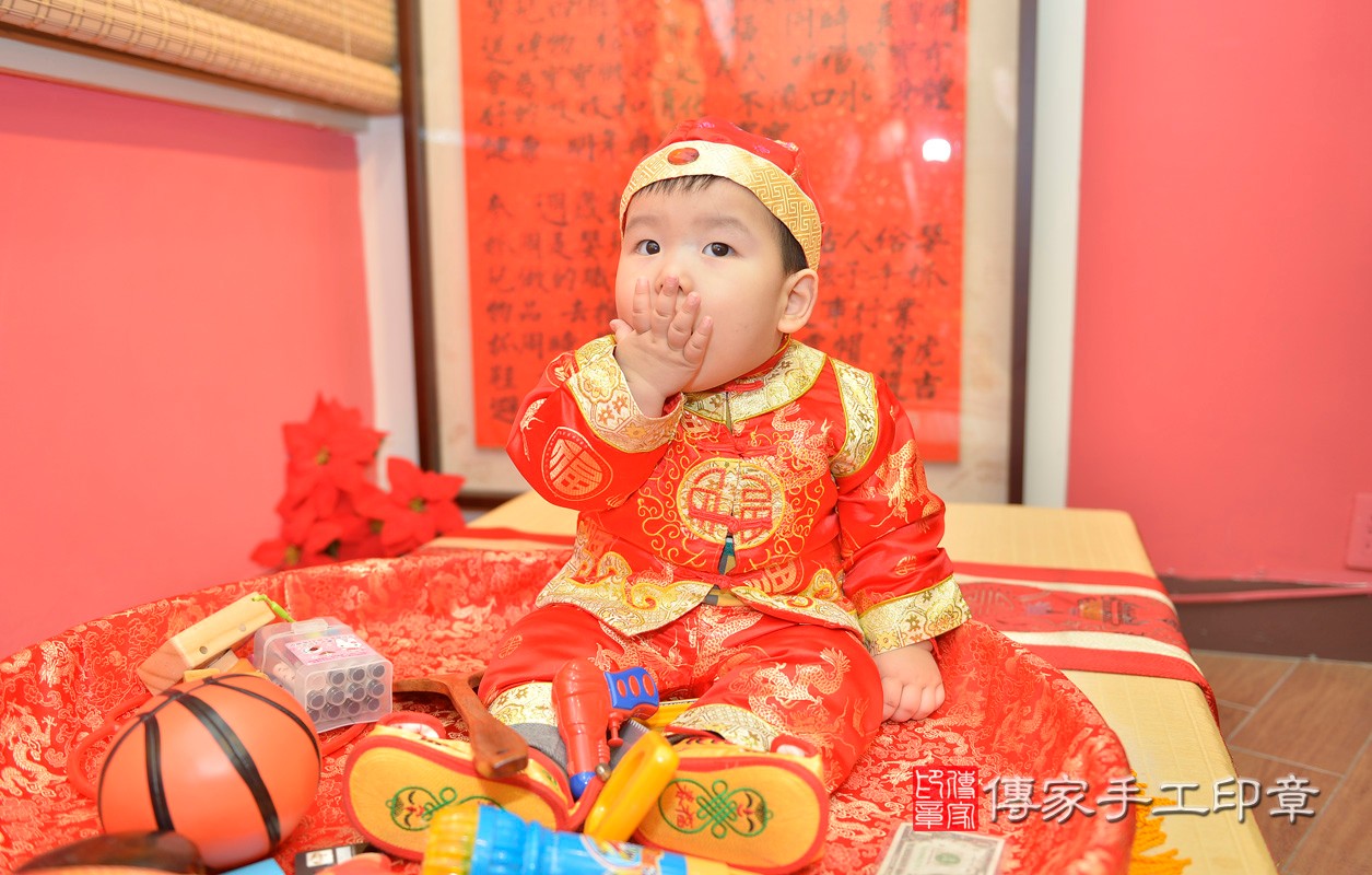 永和區游寶寶古禮抓周：周歲抓周活動和儀式，一切圓滿。照片8