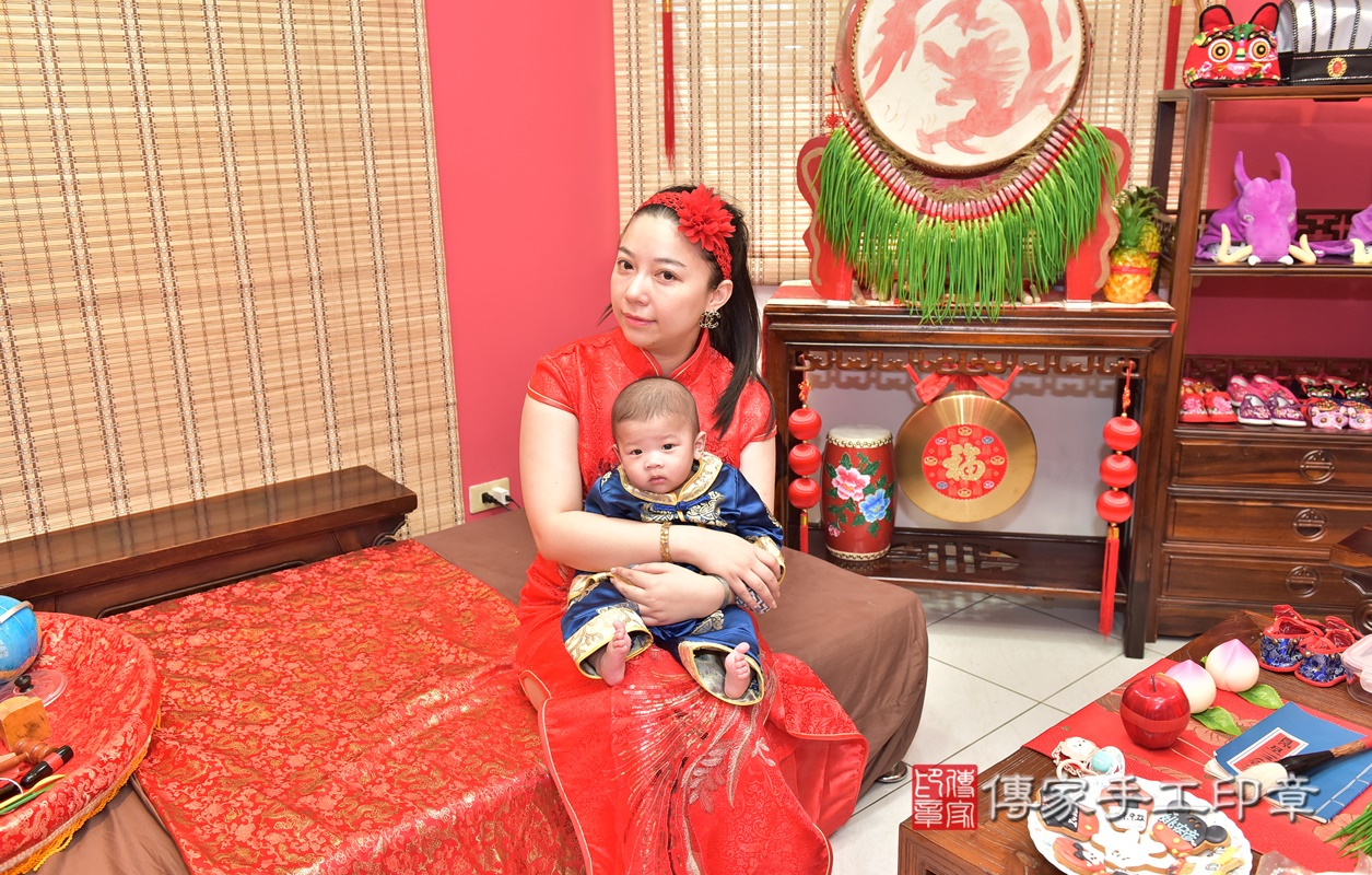 新竹市香山區姚寶寶古禮收涎祝福活動。2021.01.23 照片3