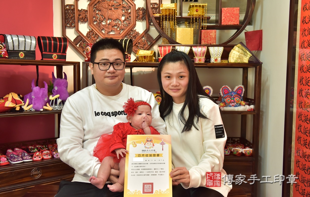 新竹市香山區盧寶寶古禮收涎祝福活動。2021.01.10 照片22