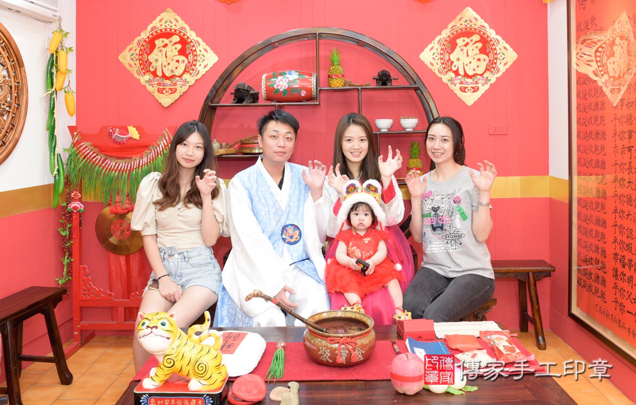 今天桃園市八德區曾寶寶周歲抓周活動和儀式，一切圓滿。