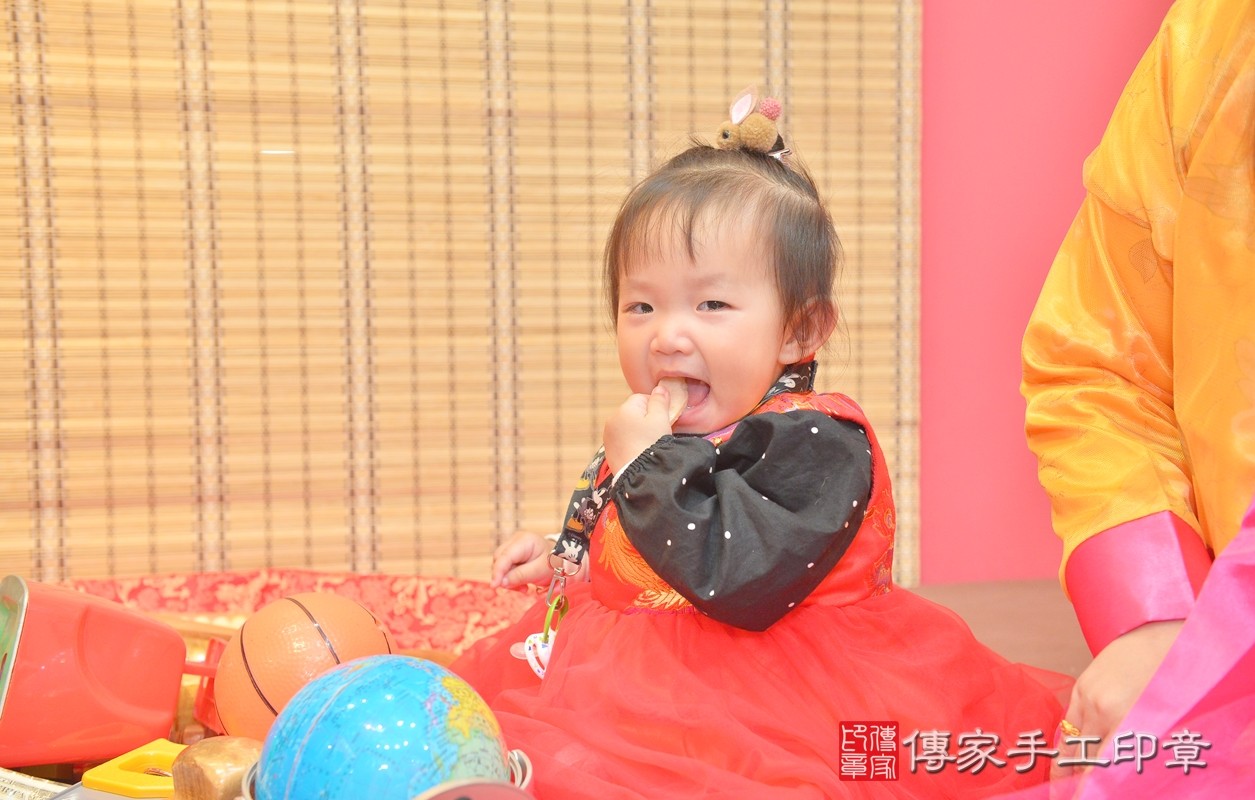 今天新竹市香山區曾寶寶周歲抓周活動和儀式，一切圓滿。