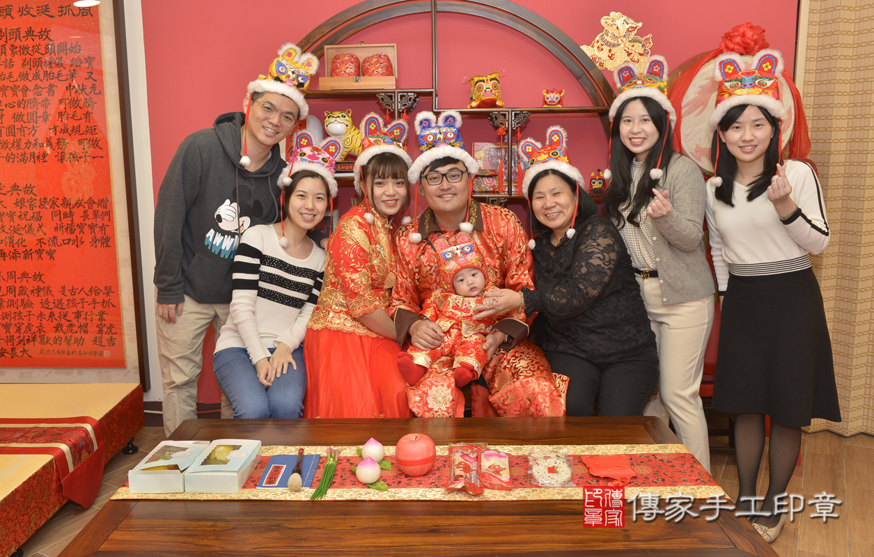 新北市永和區張寶寶古禮收涎祝福活動。