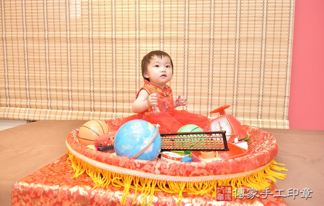 新竹市香山區郭寶寶周歲抓周活動和儀式，一切圓滿。