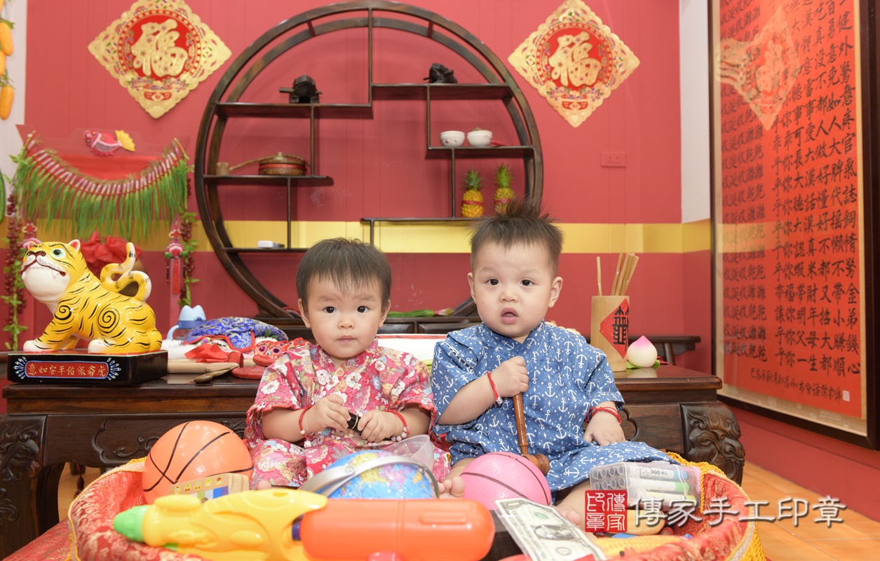 桃園市八德區方寶寶(雙胞胎)古禮抓周祝福活動。2020.12.09 照片53