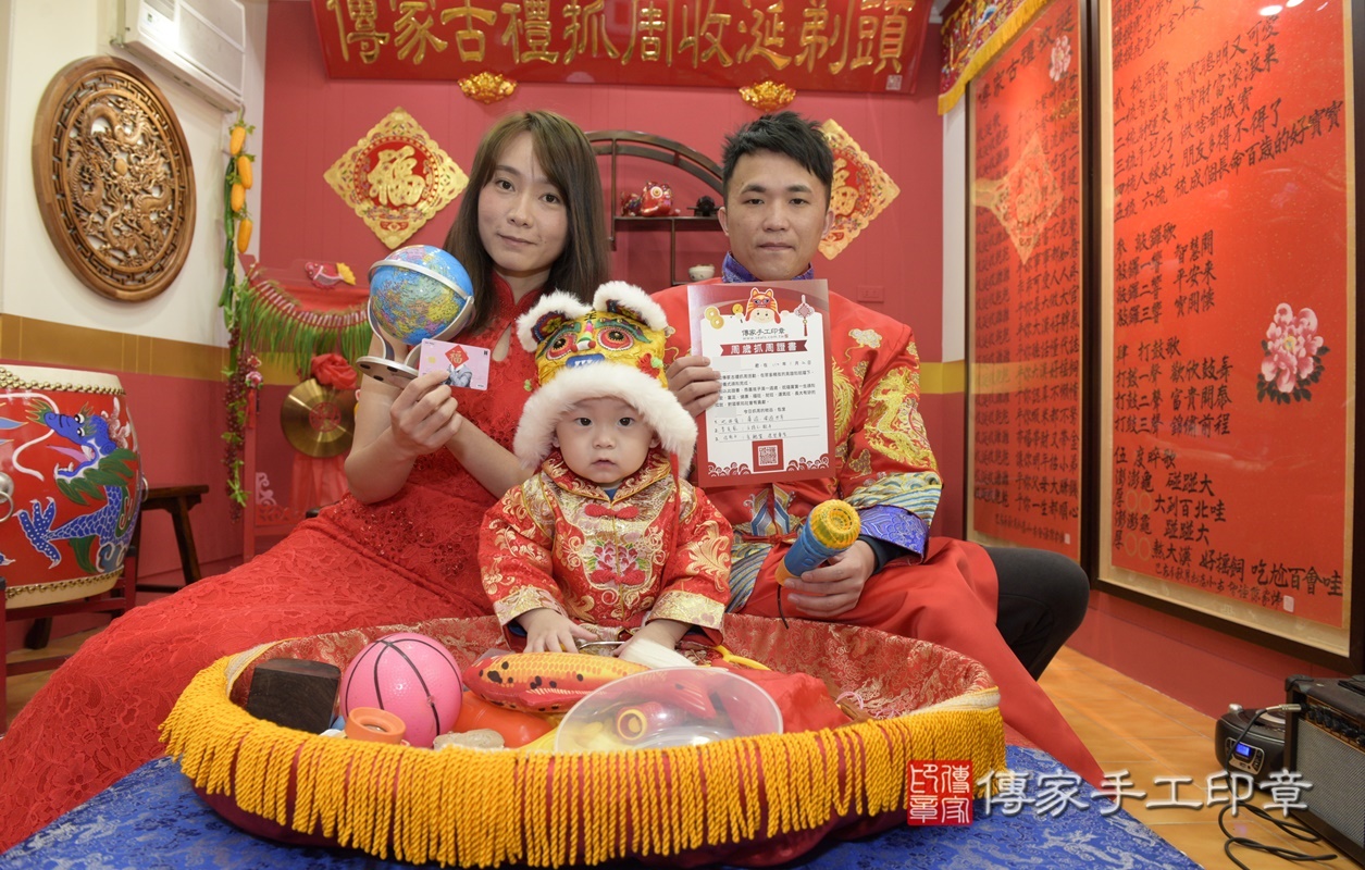 桃園市八德區邱寶寶古禮抓周祝福活動。2021.01.02 照片2