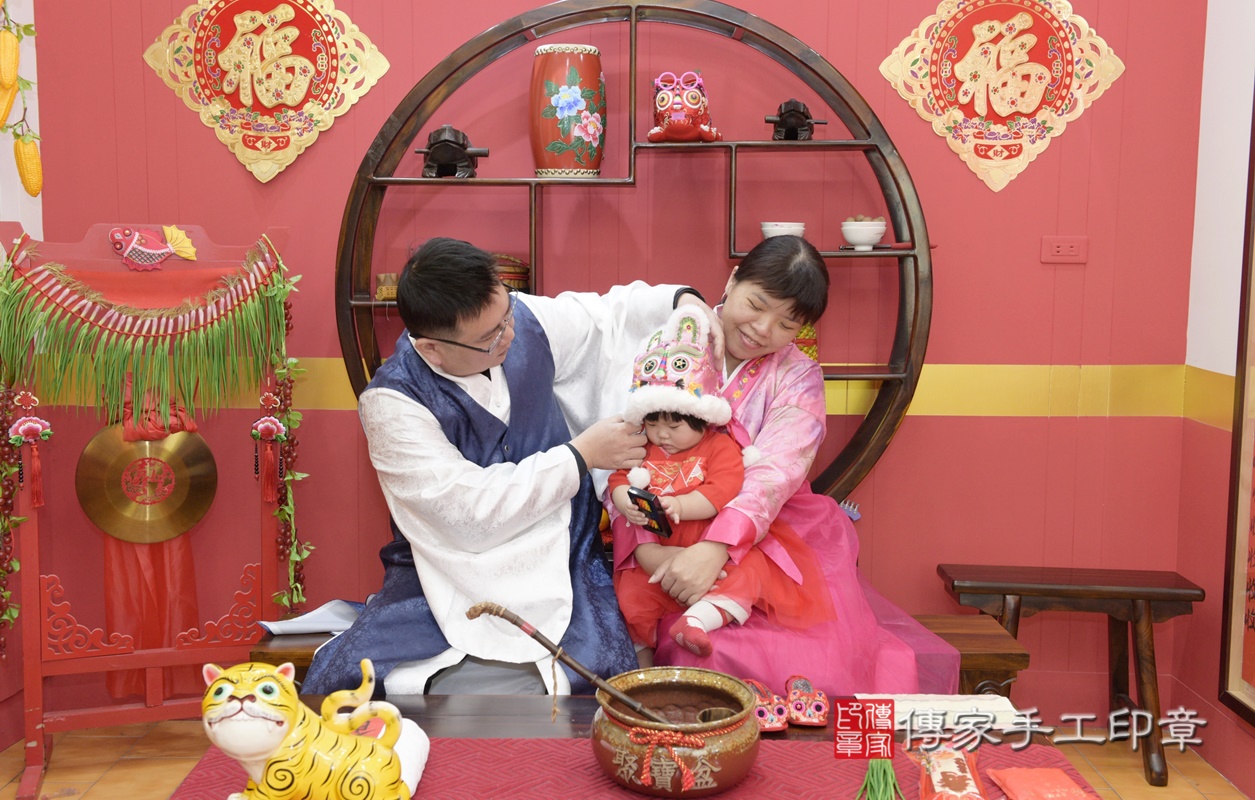 桃園市八德區唐寶寶古禮抓周祝福活動。2021.01.24 照片6