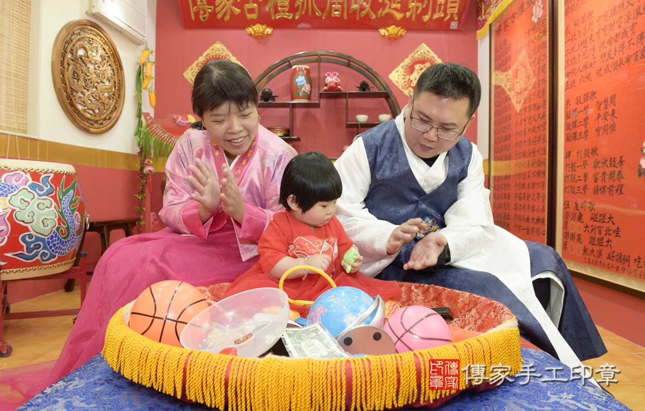 桃園市八德區唐寶寶古禮抓周祝福活動。2021.01.24 照片19