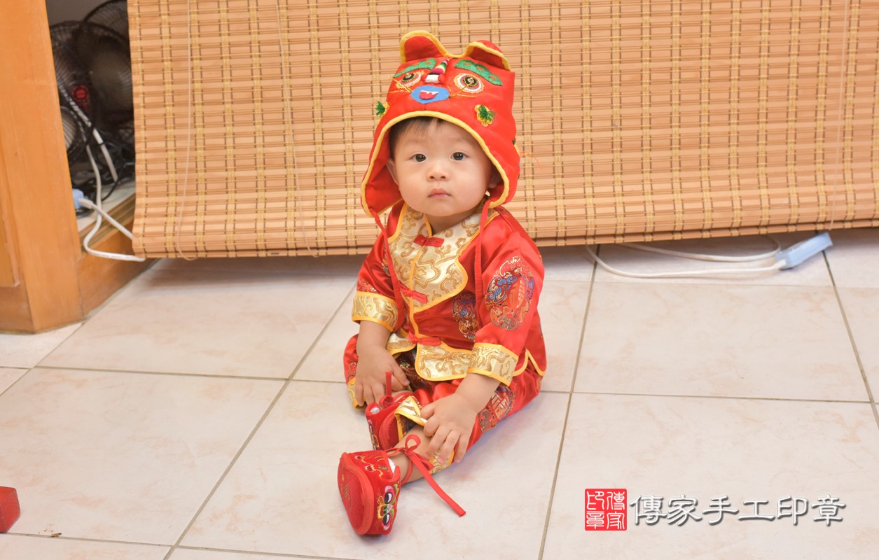 台中市北區林寶寶周歲抓周活動和儀式，一切圓滿