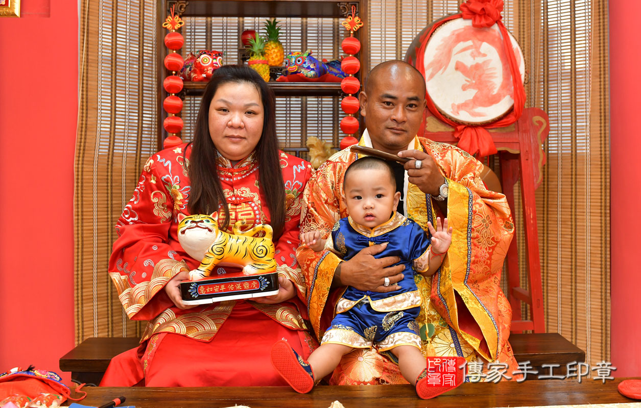 抓周儀式【福虎歌】、【梳頭歌】朗誦祝福