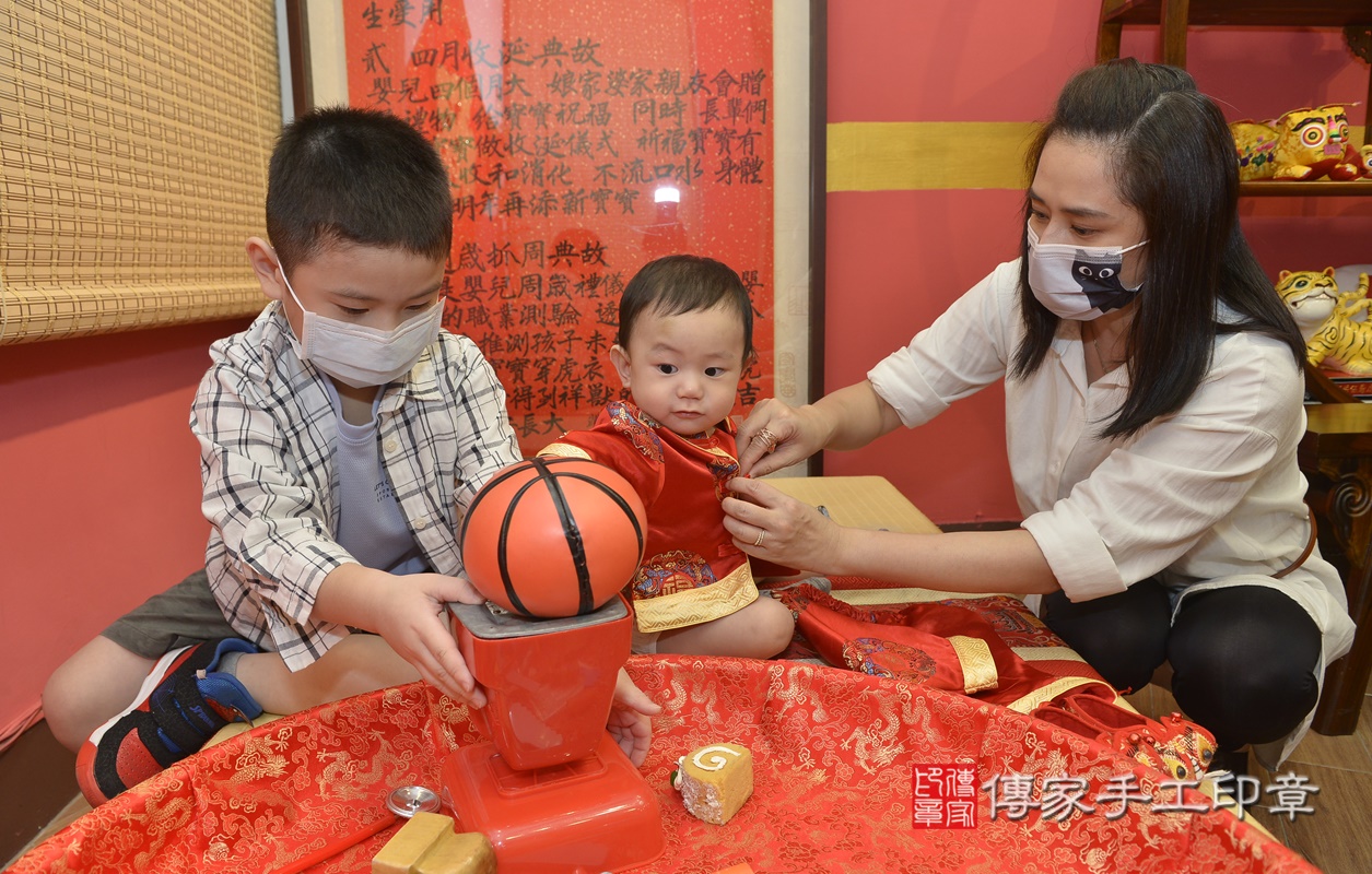 新北市永和區范寶寶古禮抓周祝福活動。2021.08.19 照片4