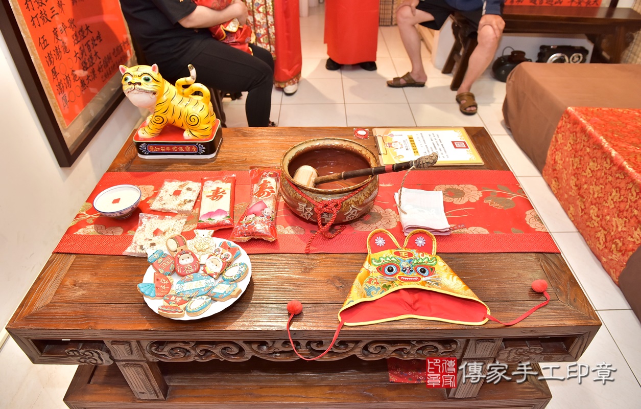新竹市香山區陳寶寶古禮收涎祝福活動。2021.05.01 照片3