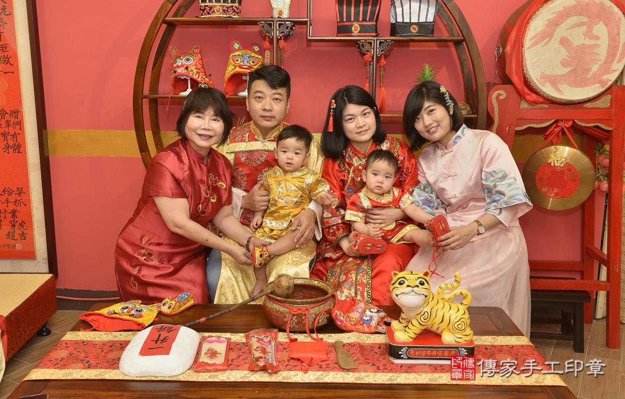 新北市永和區林寶寶(雙胞胎)古禮抓周祝福活動。2021.10.02 照片16