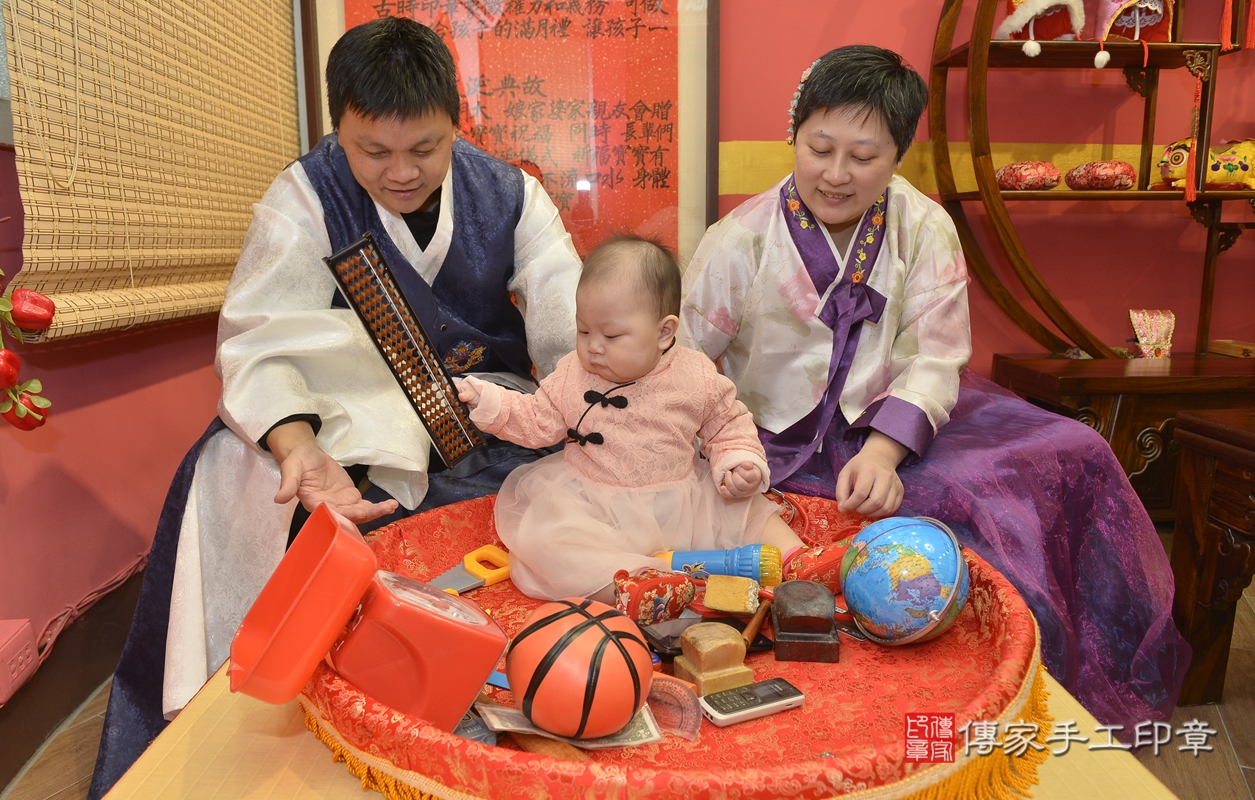 新北市永和區蔡寶寶古禮抓周祝福活動。2021.12.28 照片8