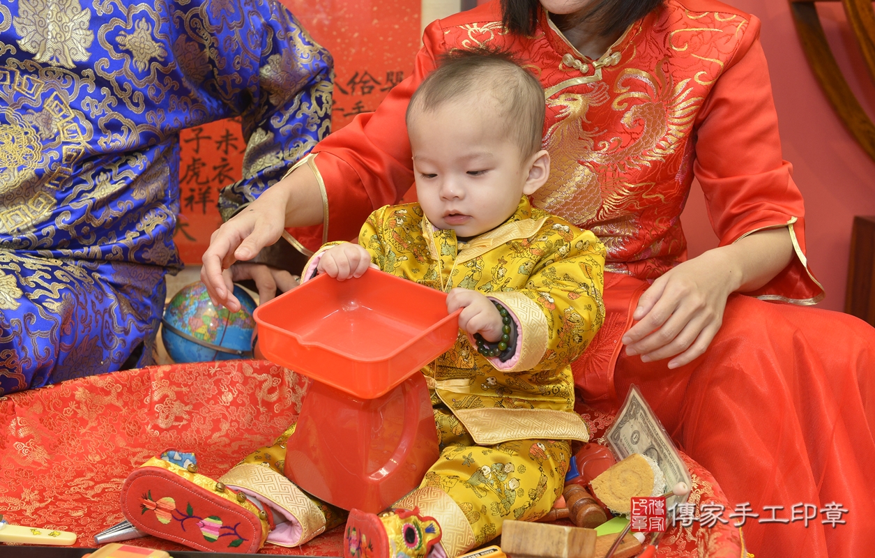 新北市永和區劉寶寶古禮抓周祝福活動。2022.01.07 照片9