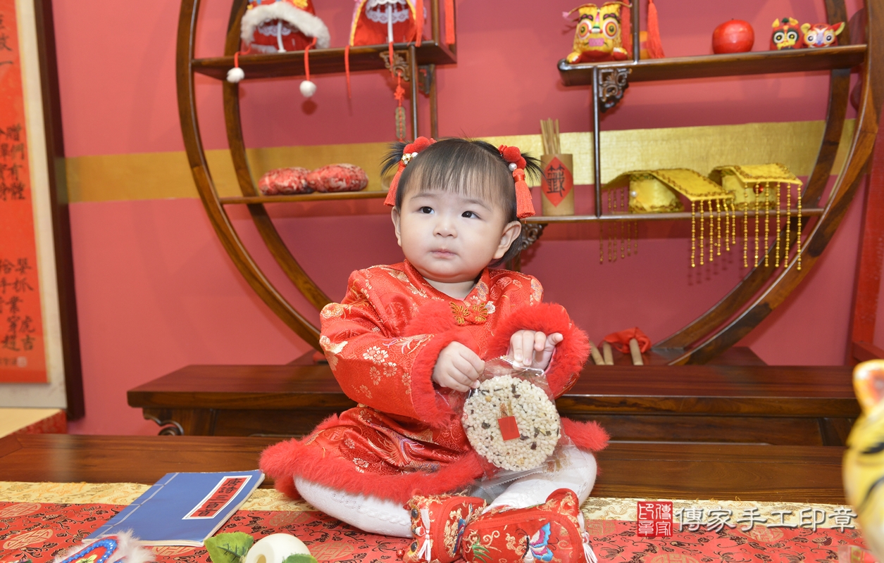 新北市永和區葉寶寶古禮抓周祝福活動。2022.01.18 照片24
