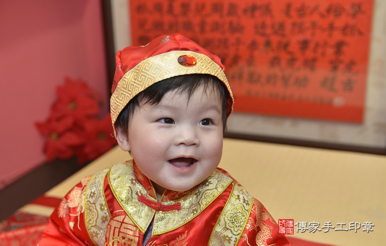 新北市永和區蕭寶寶古禮抓周祝福活動。2022.01.26 照片1