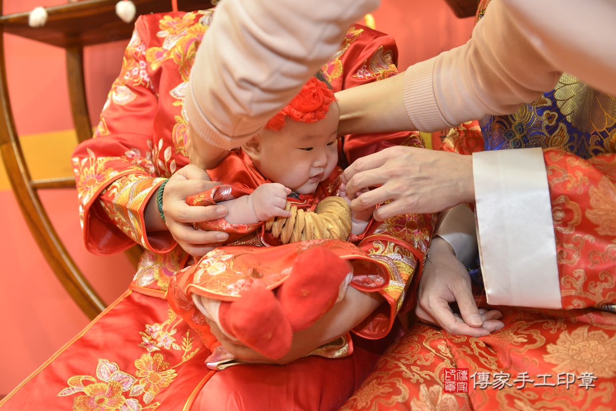 新北市永和區劉寶寶古禮收涎祝福活動。2022.02.19 照片13